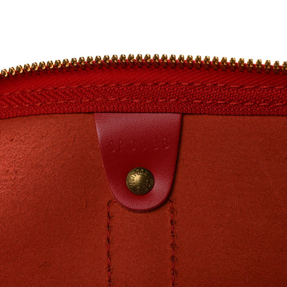 Louis Vuitton Epi Keepall 45 Castillan Red 7 of 10