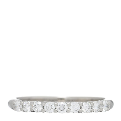 Tiffany Platinum Diamond .27ctw 2.2mm Half Circle Embrace Band Ring 52 6 1 of 5