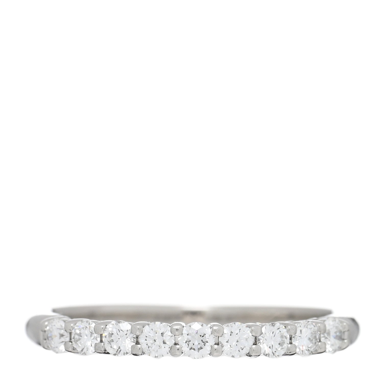 Tiffany Platinum Diamond .27ct 2.2mm Half Circle Embrace Band Ring 52 6 1 of 5