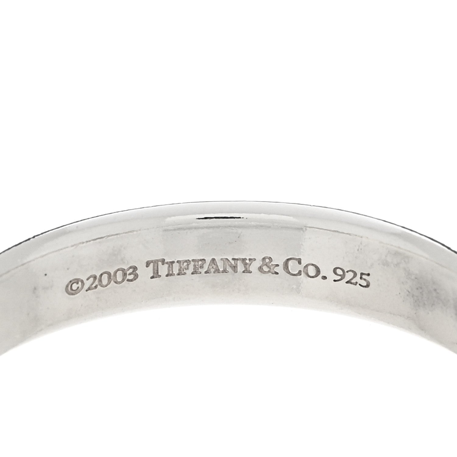 Tiffany Sterling Silver Medium Narrow 1837 Hoop Earrings 4 of 4