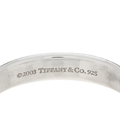 Tiffany Sterling Silver Medium Narrow 1837 Hoop Earrings 4 of 4