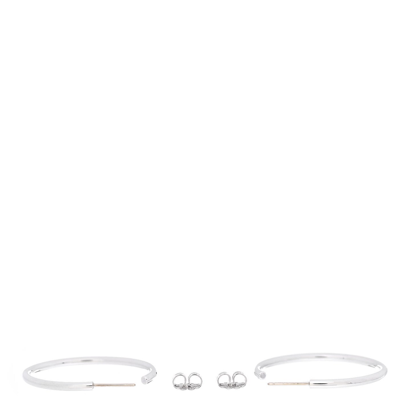 Sterling Silver Medium Hoop Earrings