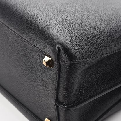 MCM Grained Calfskin Medium Milla Tote Black 12 of 13