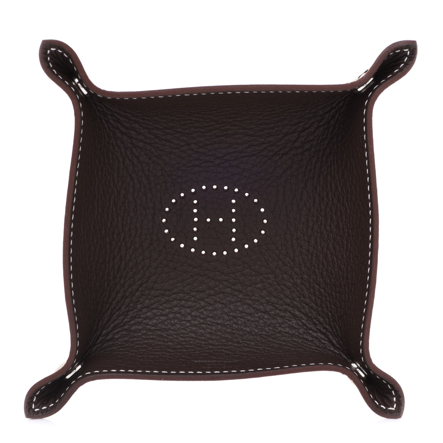 Hermes Taurillon Clemence Mini Mises et Relances Change Tray Etoupe 1 of 6