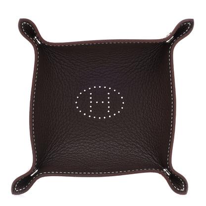 Hermes Taurillon Clemence Mini Mises et Relances Change Tray Etoupe 1 of 6