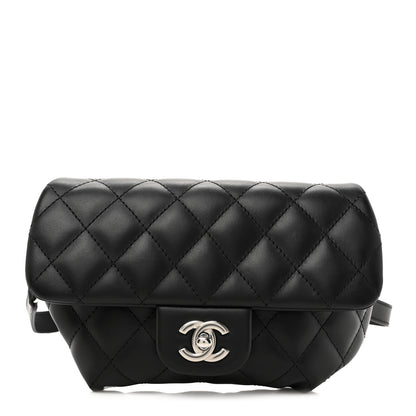 Chanel Calfskin Quilted CC Uniform Flap Belt Bag Black 1 of 10