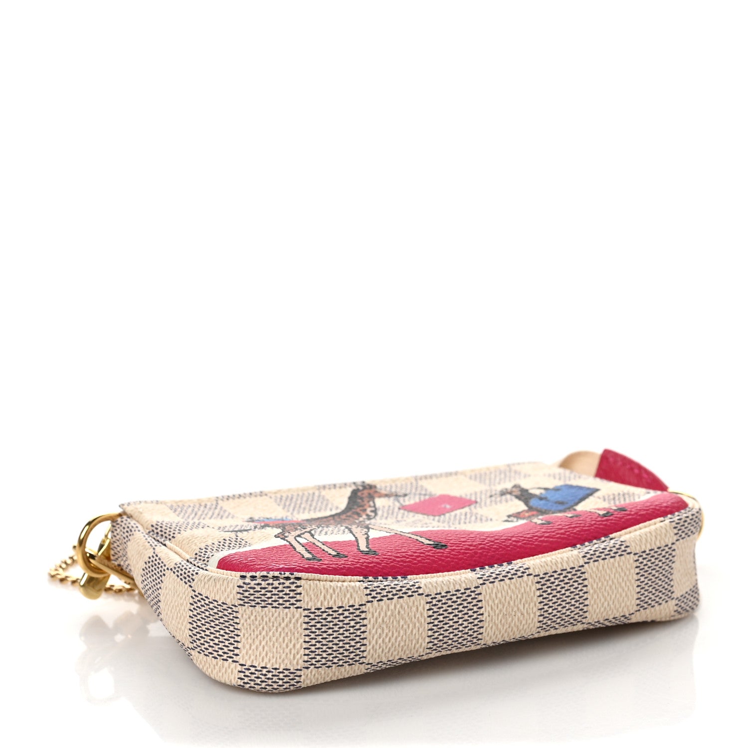 Louis Vuitton Damier Azur 2017 Christmas Animation Mini Pochette Accessories 4 of 7