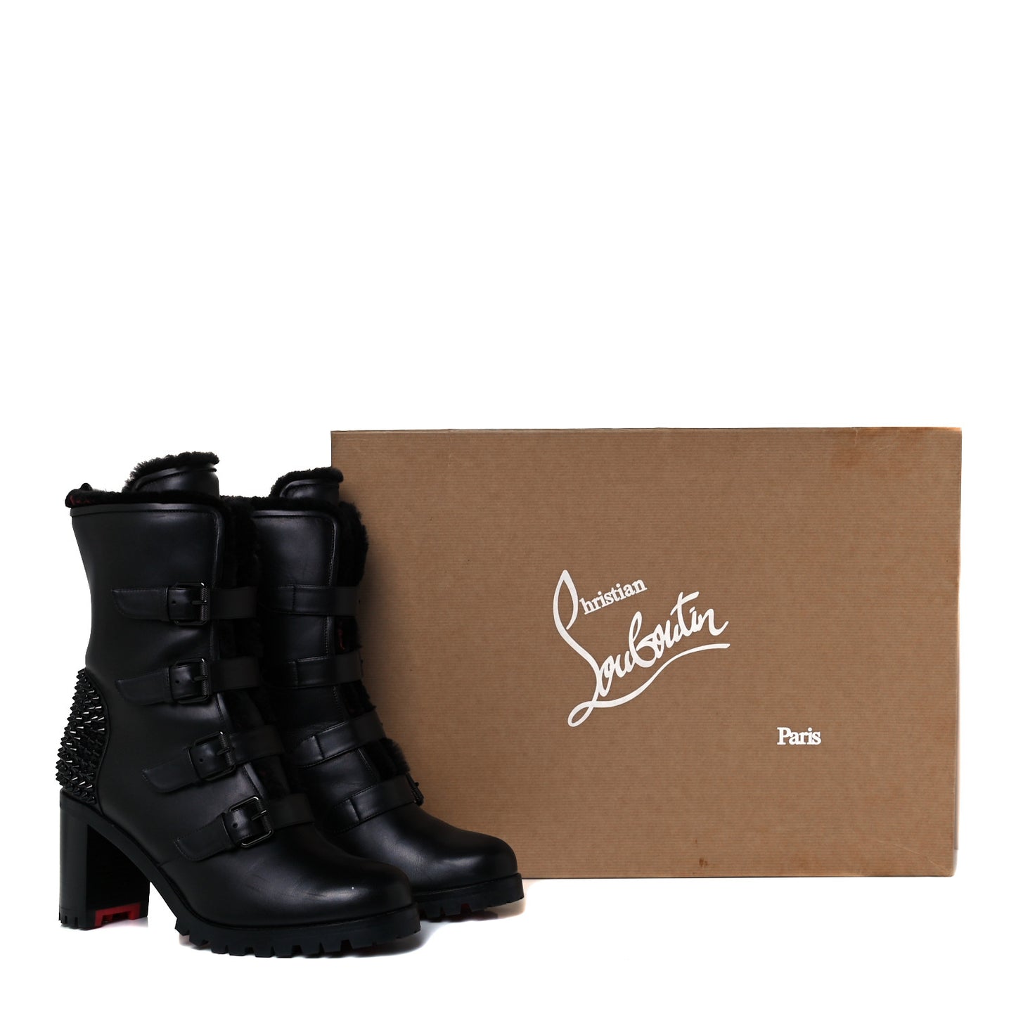 Calfskin Shearling Glorymount 70 Boots 39 Black