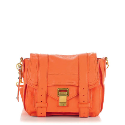 Proenza Schouler Lambskin PS1 Mini Pouch Messenger Bag Coral 1 of 7
