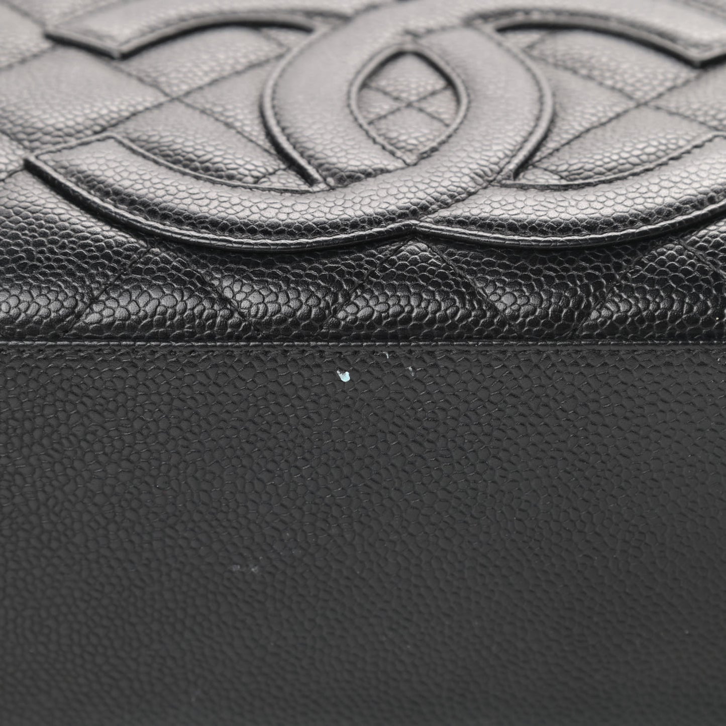 Caviar Quilted Small Bowler Black