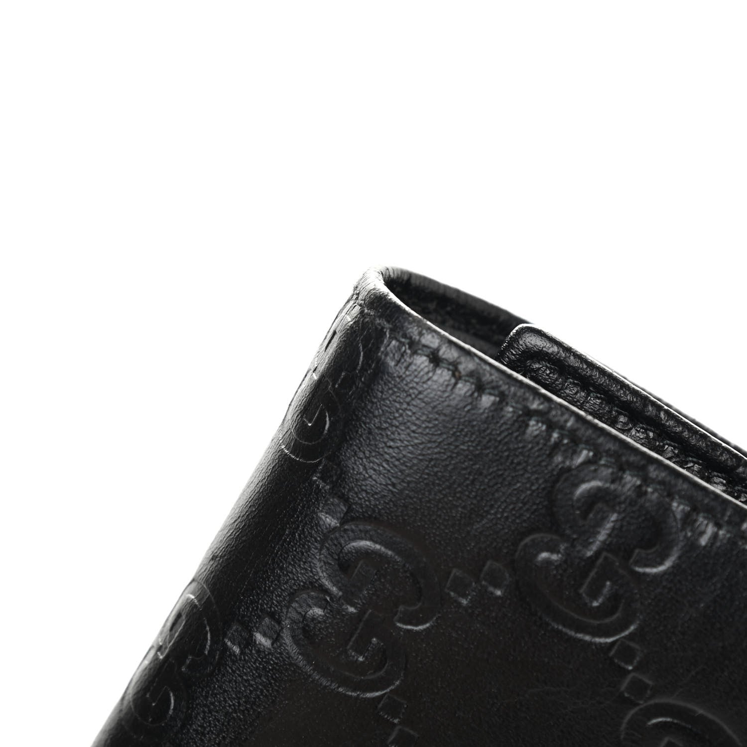Gucci Guccissima Continental Flap Wallet Black 12 of 13