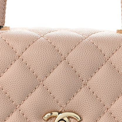 Chanel Caviar Quilted Mini Coco Handle Flap Light Pink 8 of 12
