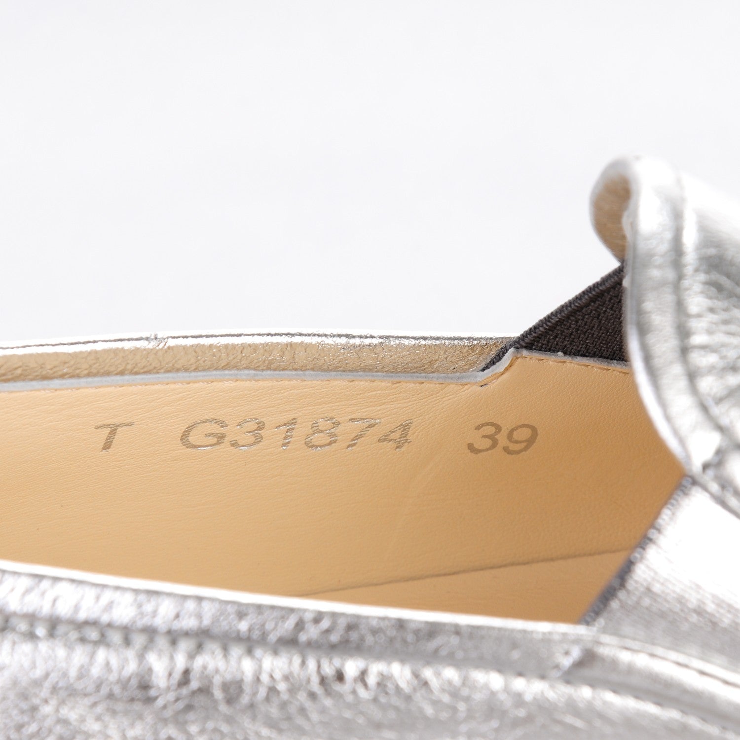 Chanel Crumpled Lambskin CC Espadrilles 39 Silver 5 of 8