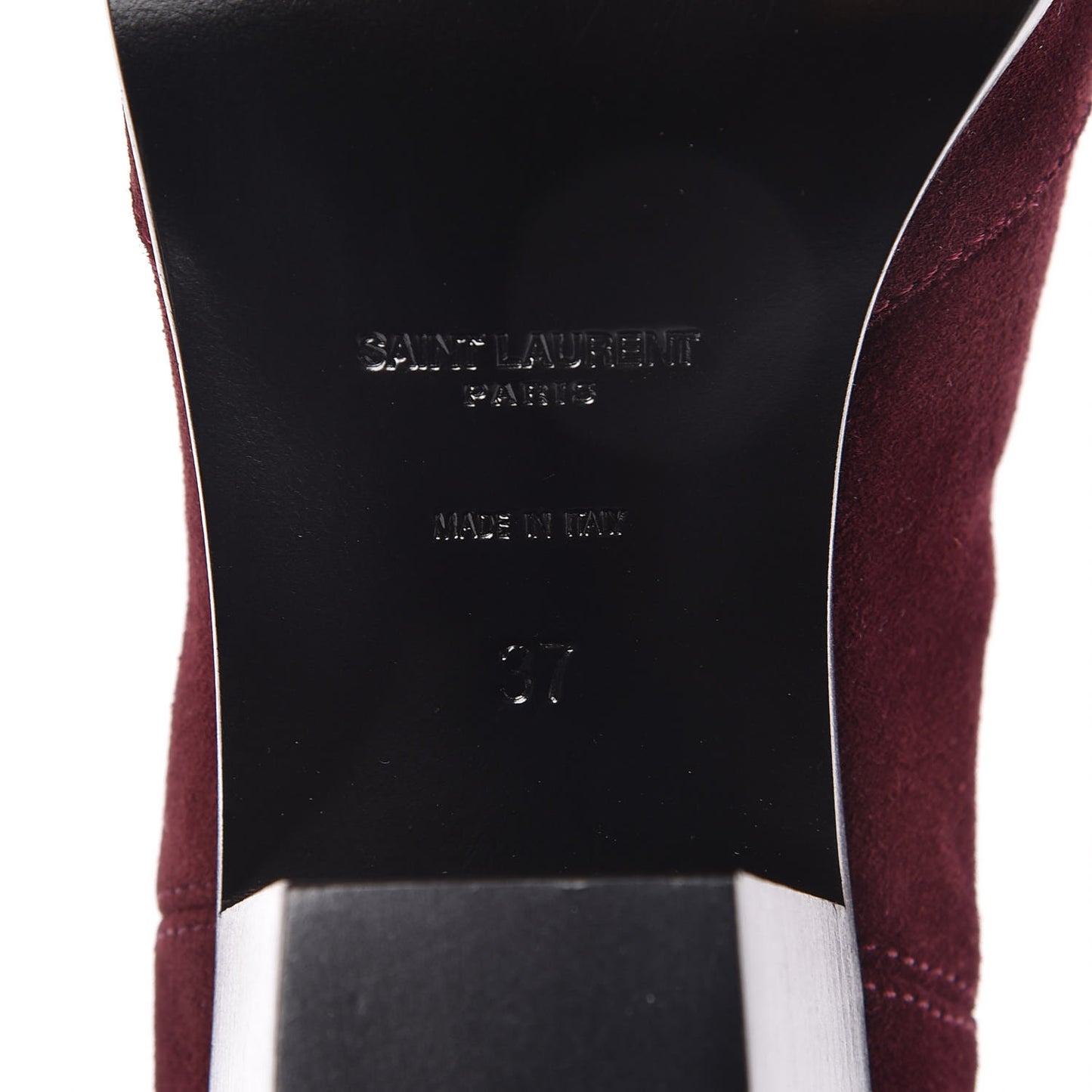 Suede Chelsea Boots 37 Wine