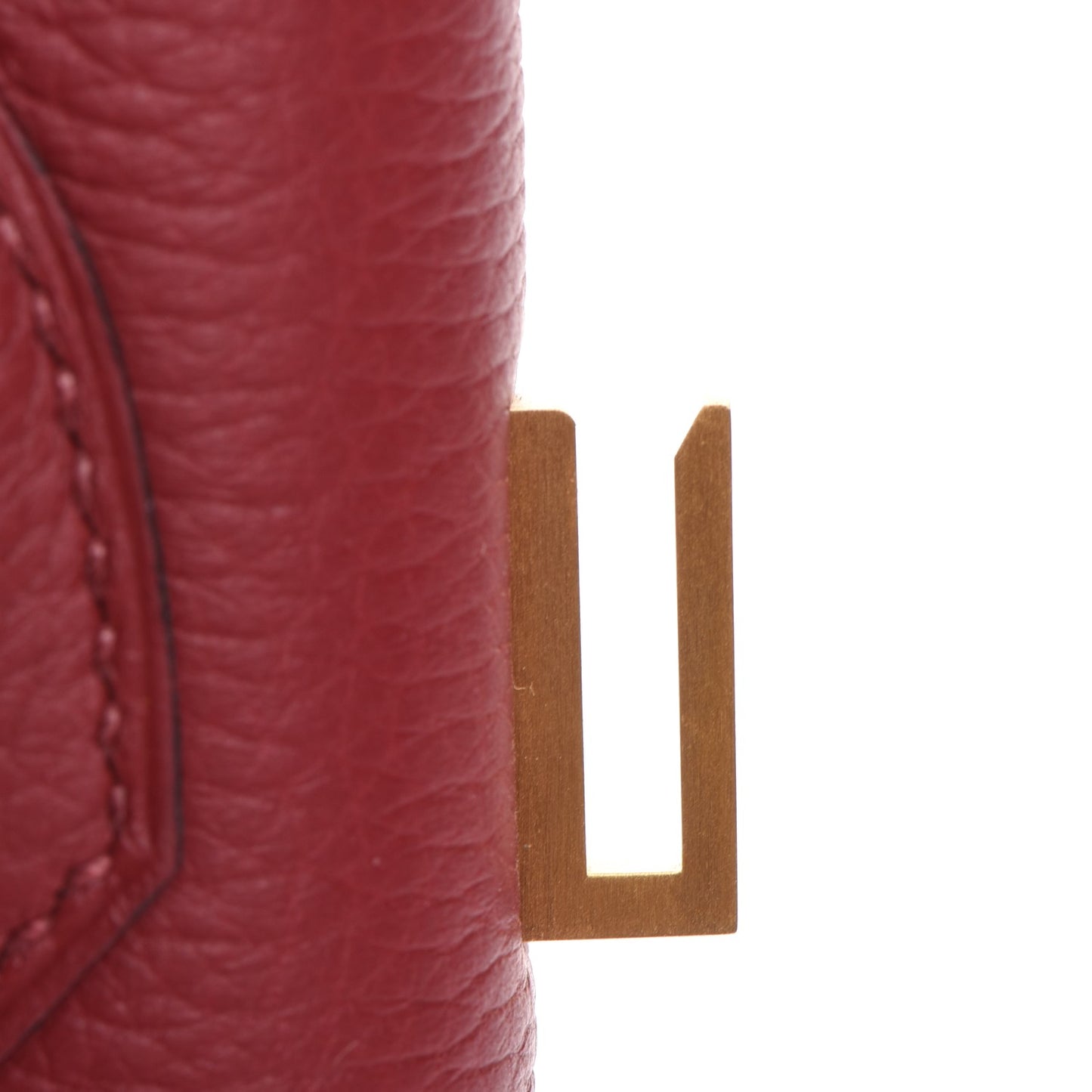Taurillon Clemence Birkin 30 Rouge Grenat