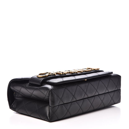 Chanel Calfskin Quilted Enchained Flap Black 4 of 13