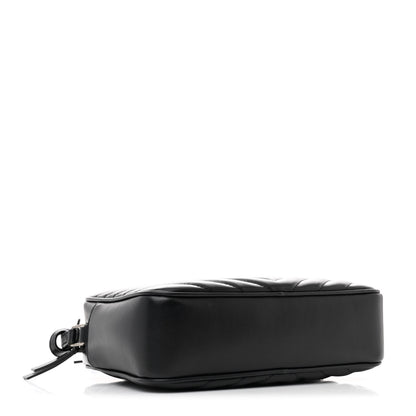 Saint Laurent Calfskin Matelasse Monogram Lou Camera Bag Black 4 of 11