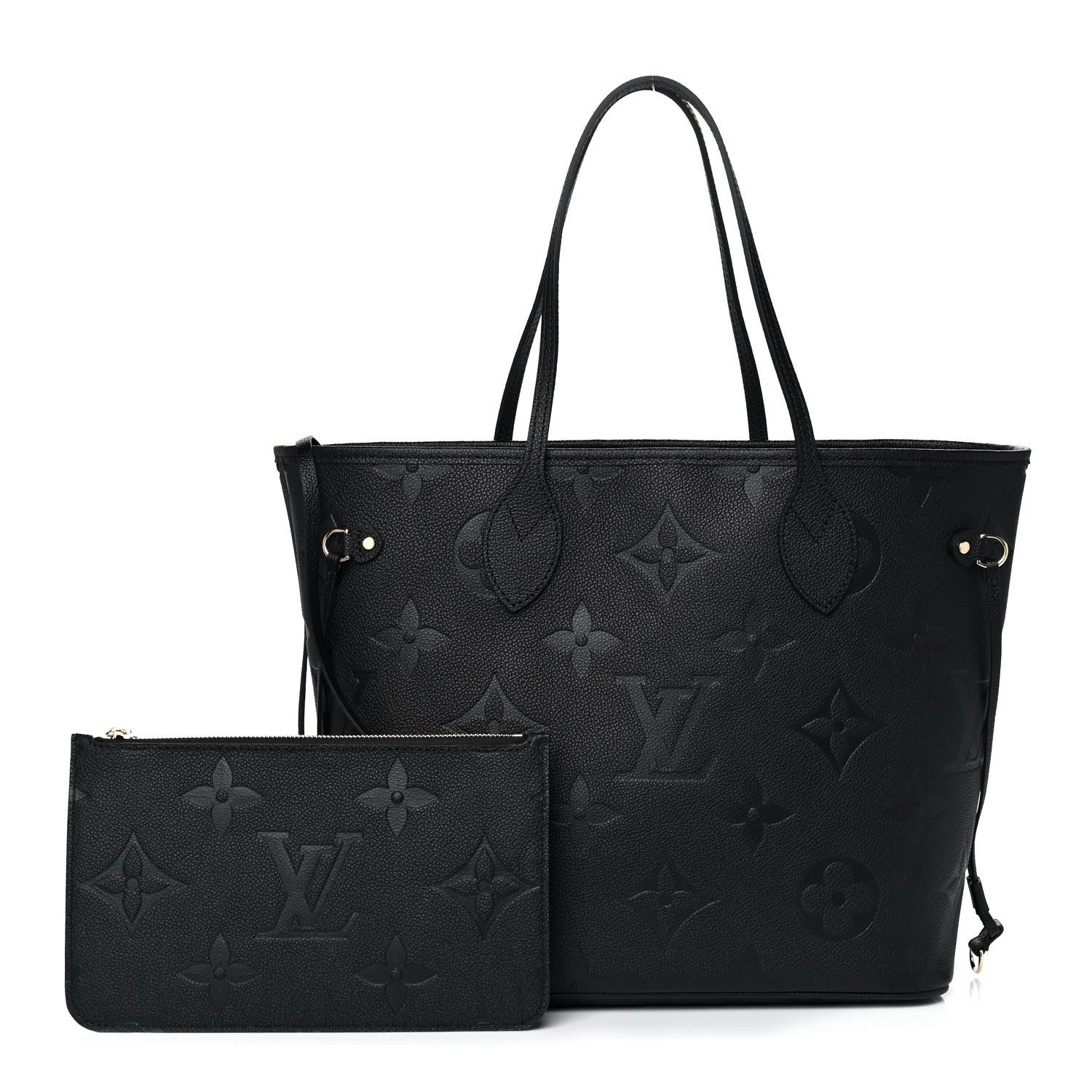 Louis Vuitton Empreinte Monogram Giant Neverfull MM Black 1 of 11