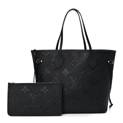 Louis Vuitton Empreinte Monogram Giant Neverfull MM Black 1 of 11