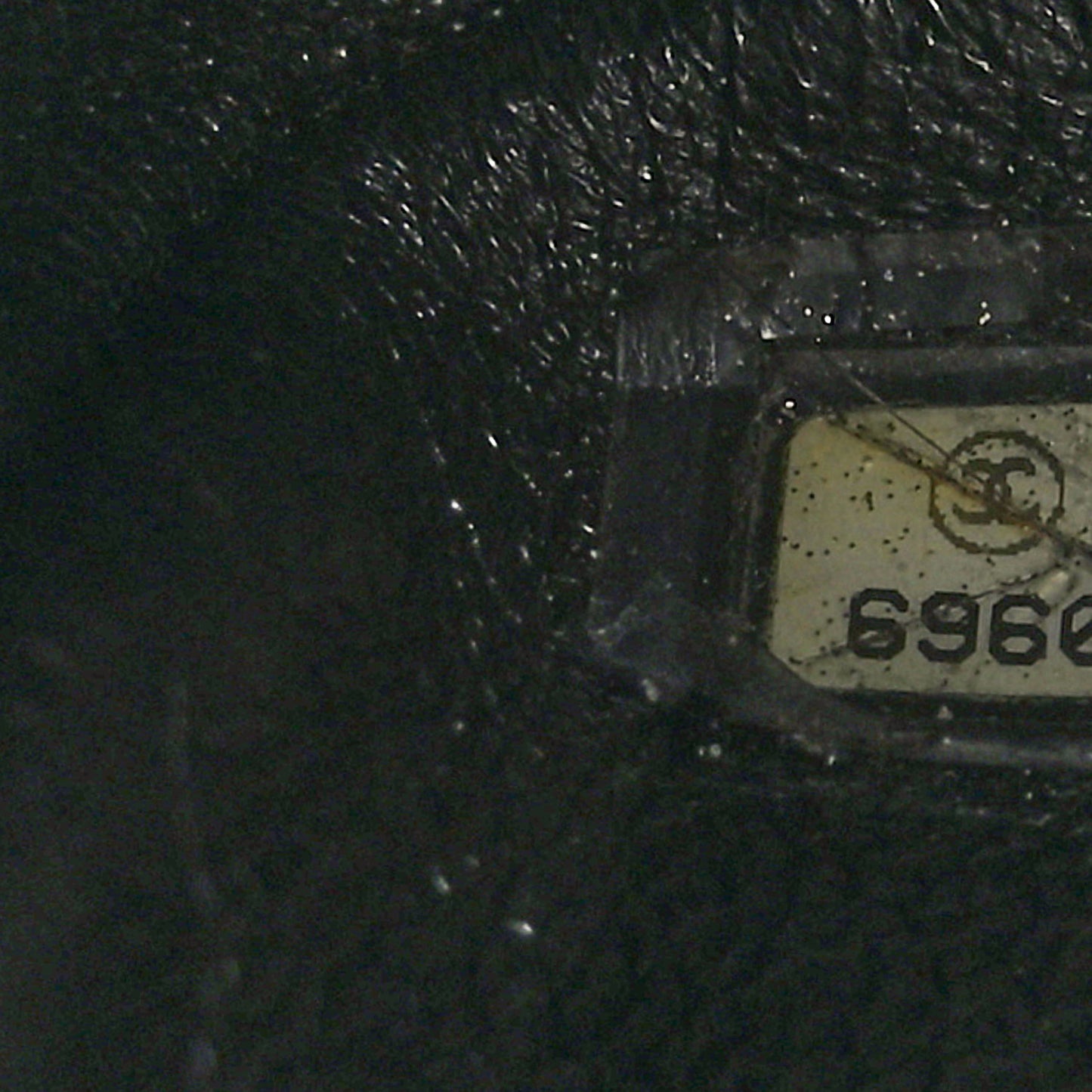 Lambskin Stitched Chocolate Bar Single Flap Black