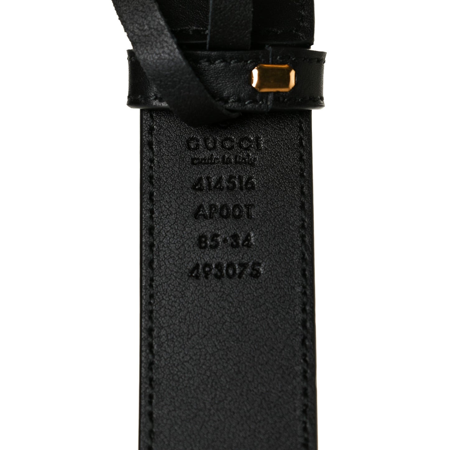 Calfskin Double G 30mm Belt 85 34 Black
