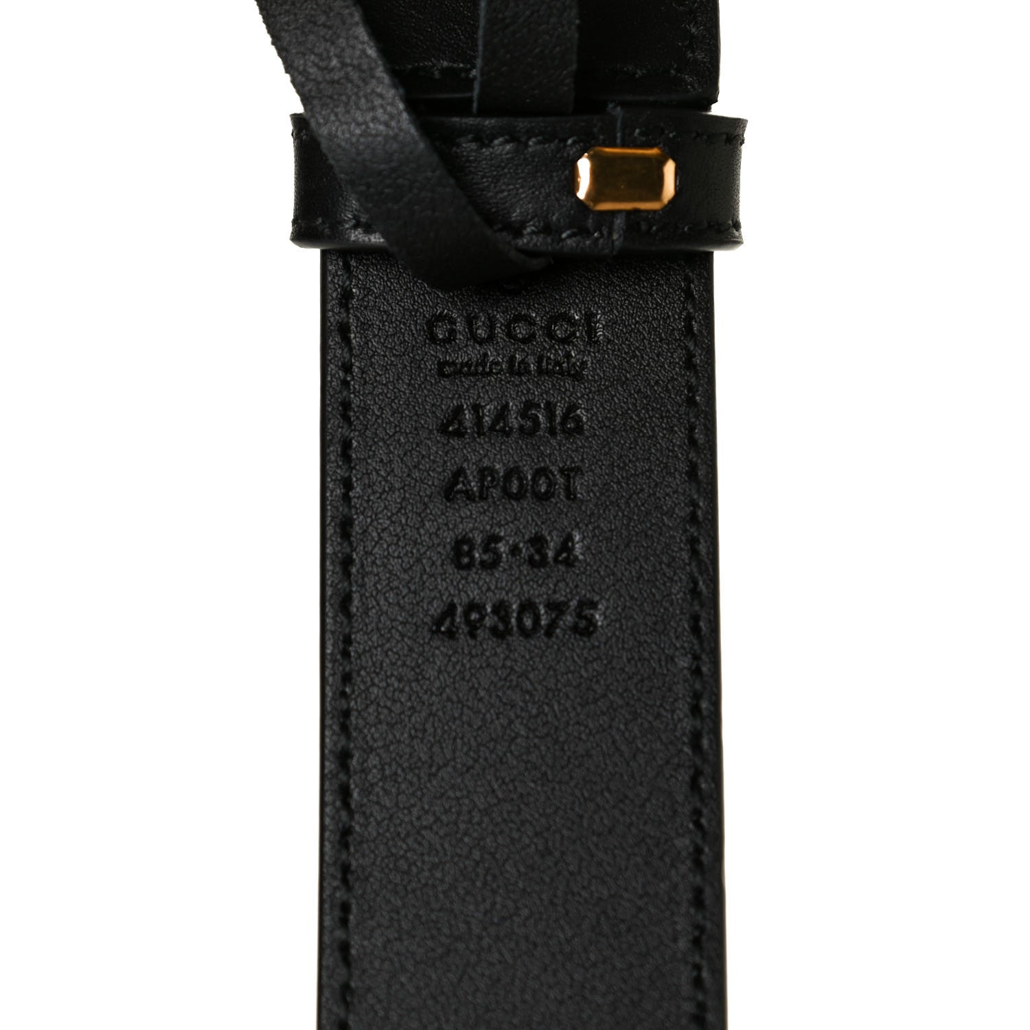 Gucci Calfskin Double G 30mm Belt 85 34 Black 6 of 10