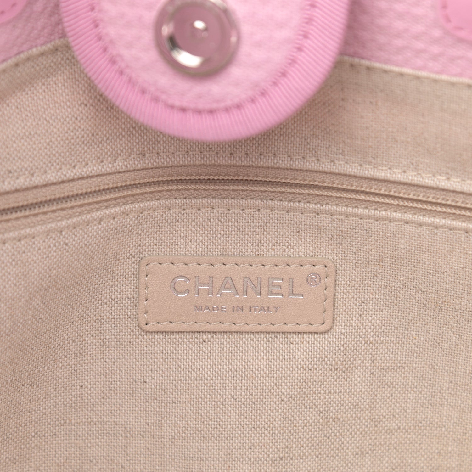 Chanel Mixed Fibers Small Deauville Tote Pink 7 of 11