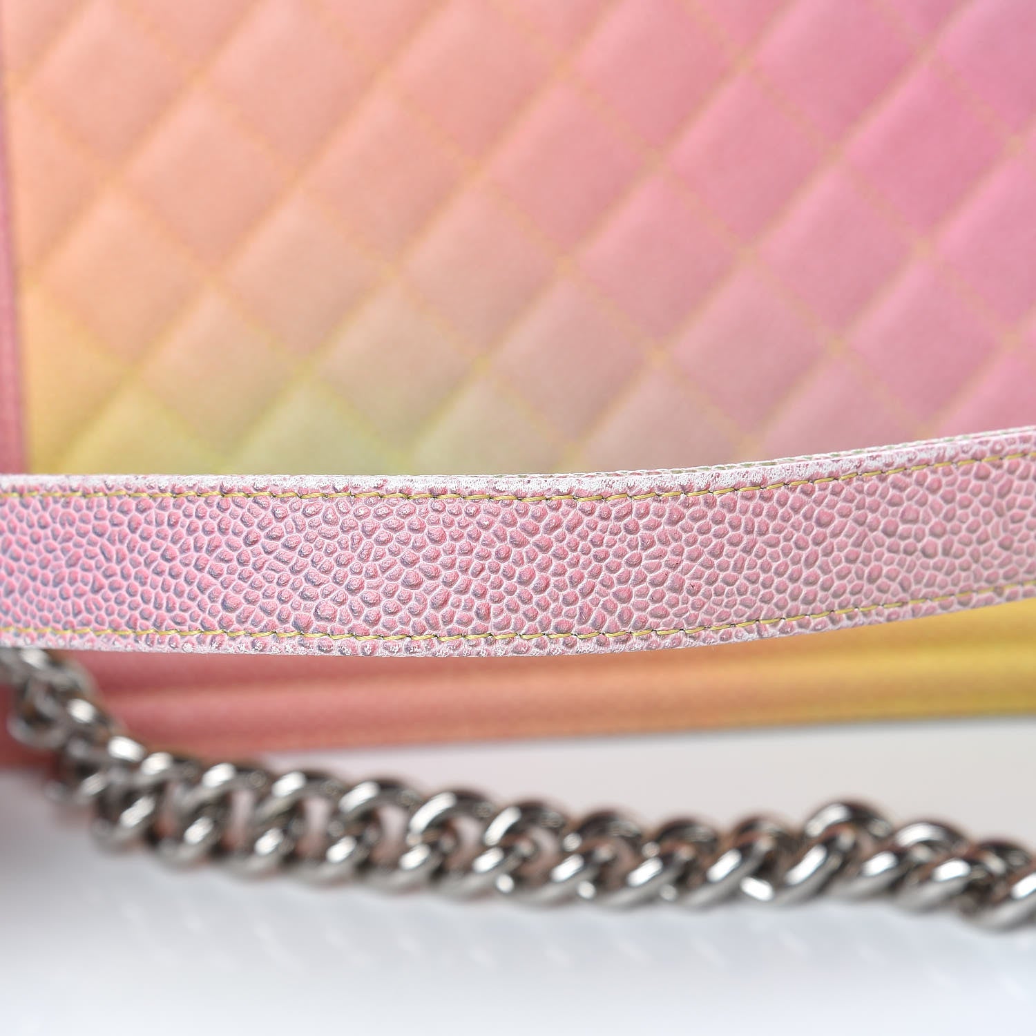 Chanel Caviar Quilted Medium Cuba Rainbow Boy Flap Multicolor 11 of 12