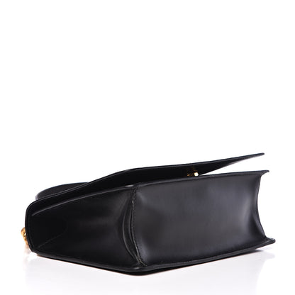 Prada Saffiano Soft Calfskin Chain Crossbody Bag Black 3 of 9