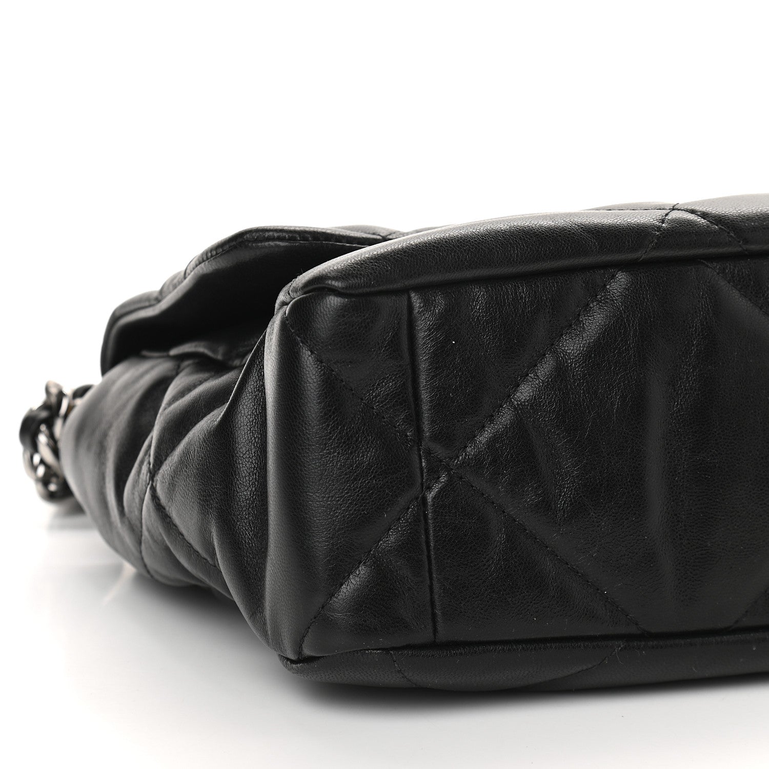 Chanel Lambskin Quilted Large Chanel 19 Flap Black 8 of 9