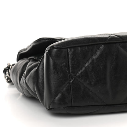Chanel Lambskin Quilted Large Chanel 19 Flap Black 8 of 9
