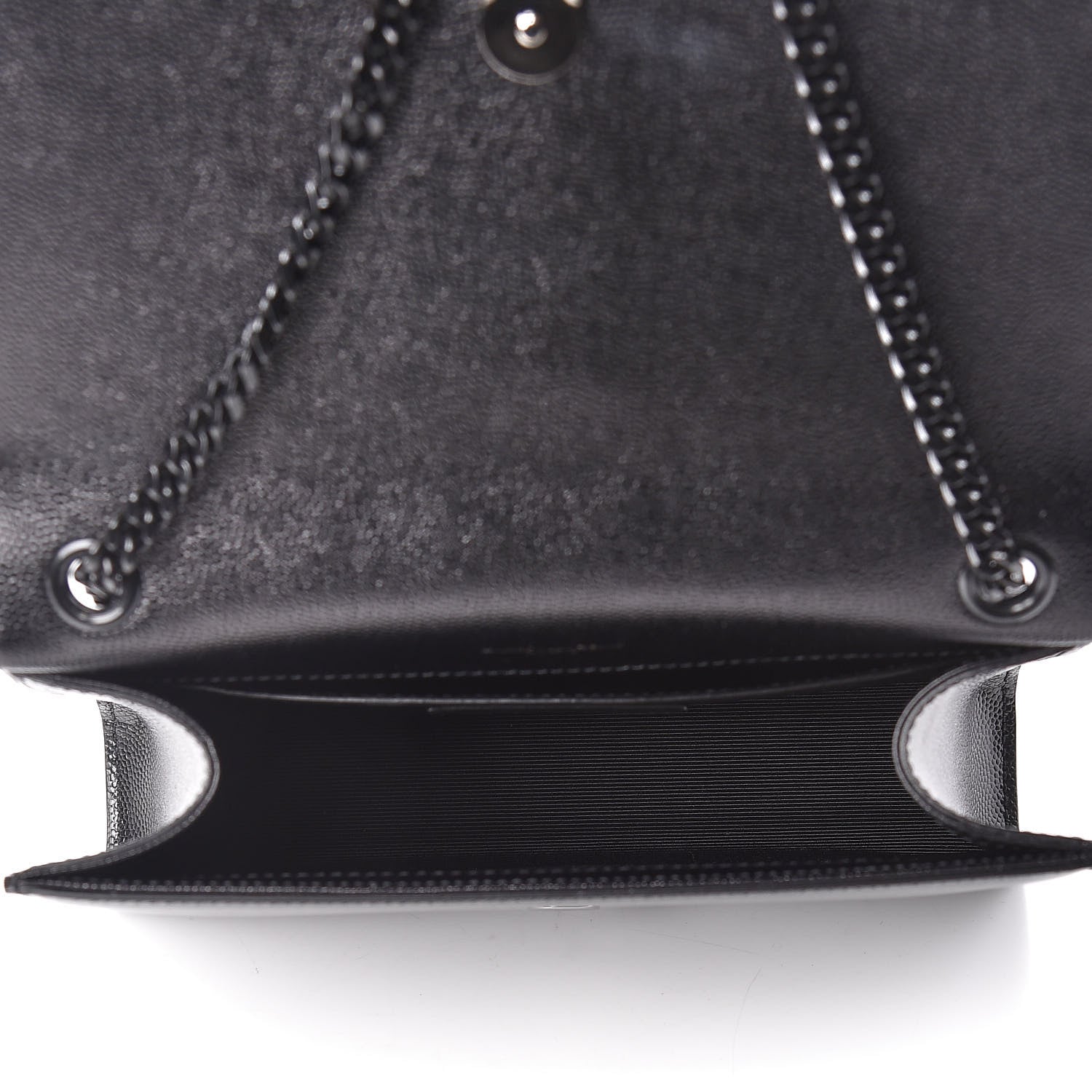 Saint Laurent Grain De Poudre Small Monogram Kate Satchel Black 7 of 10
