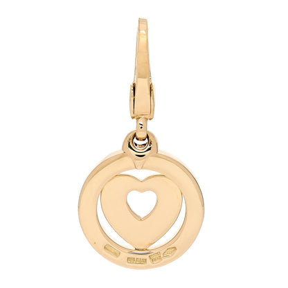 Bulgari 18K Yellow Gold Tondo Heart Charm 3 of 4