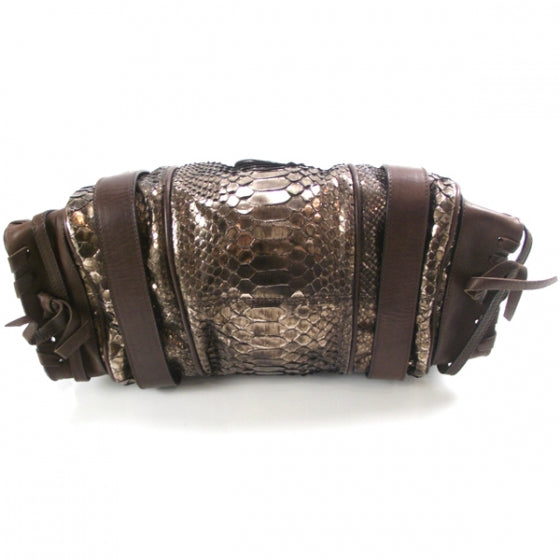 Chloe Python Silverado Shoulder Bag Bronze 5 of 13