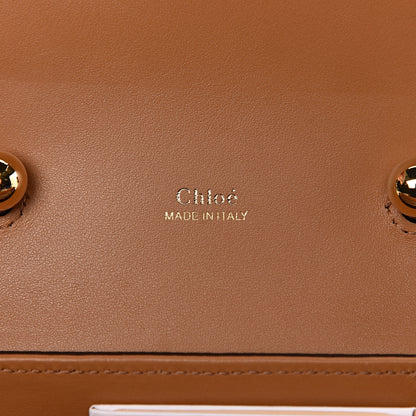 Chloe Calfskin Python Embossed Small Aby Lock Faded Blue 6 of 9