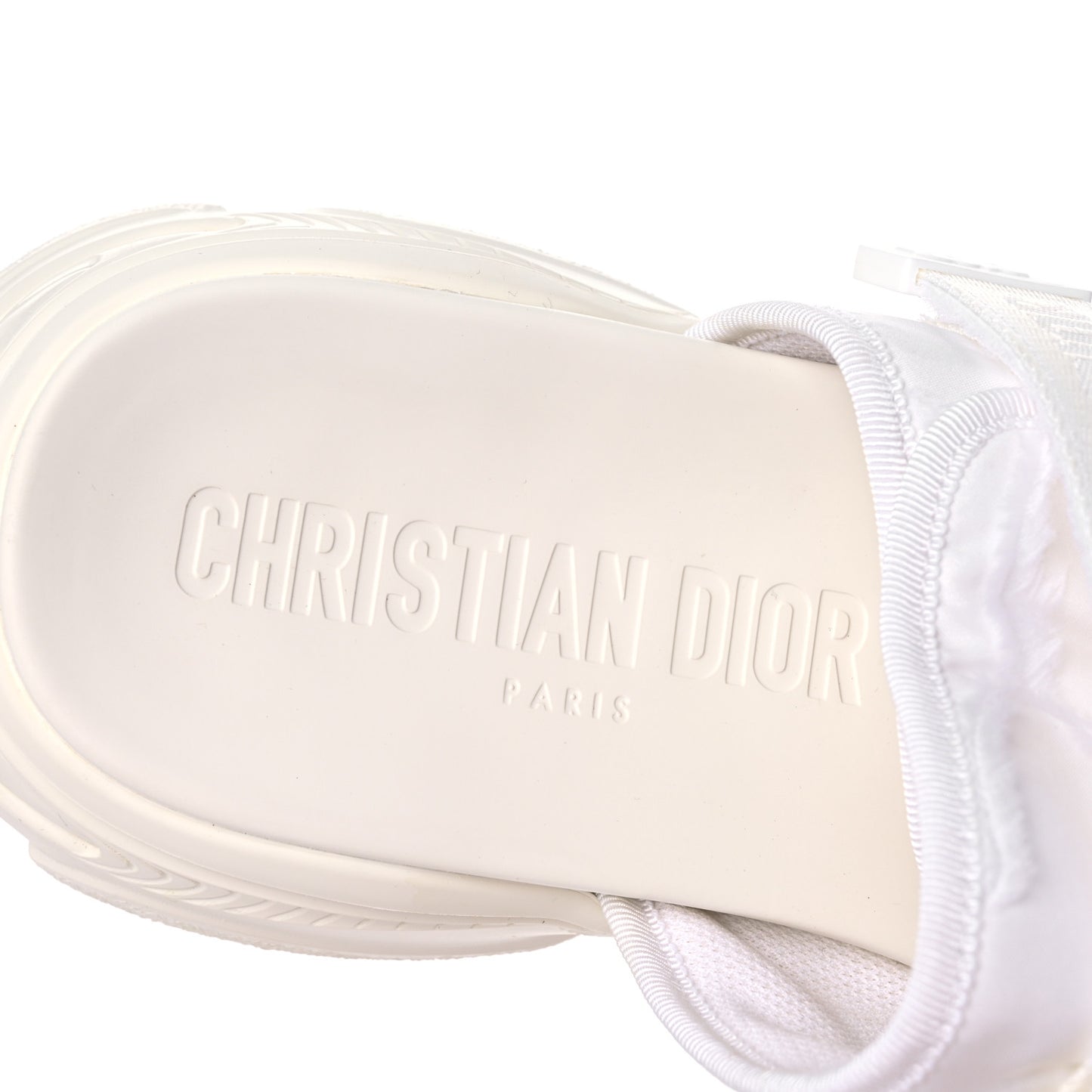 Technical Fabric Camouflage D-Wander Slide Sandals 41 White