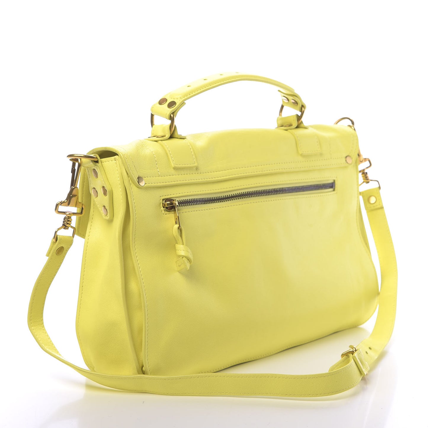 Lambskin Medium PS1 Satchel Citron