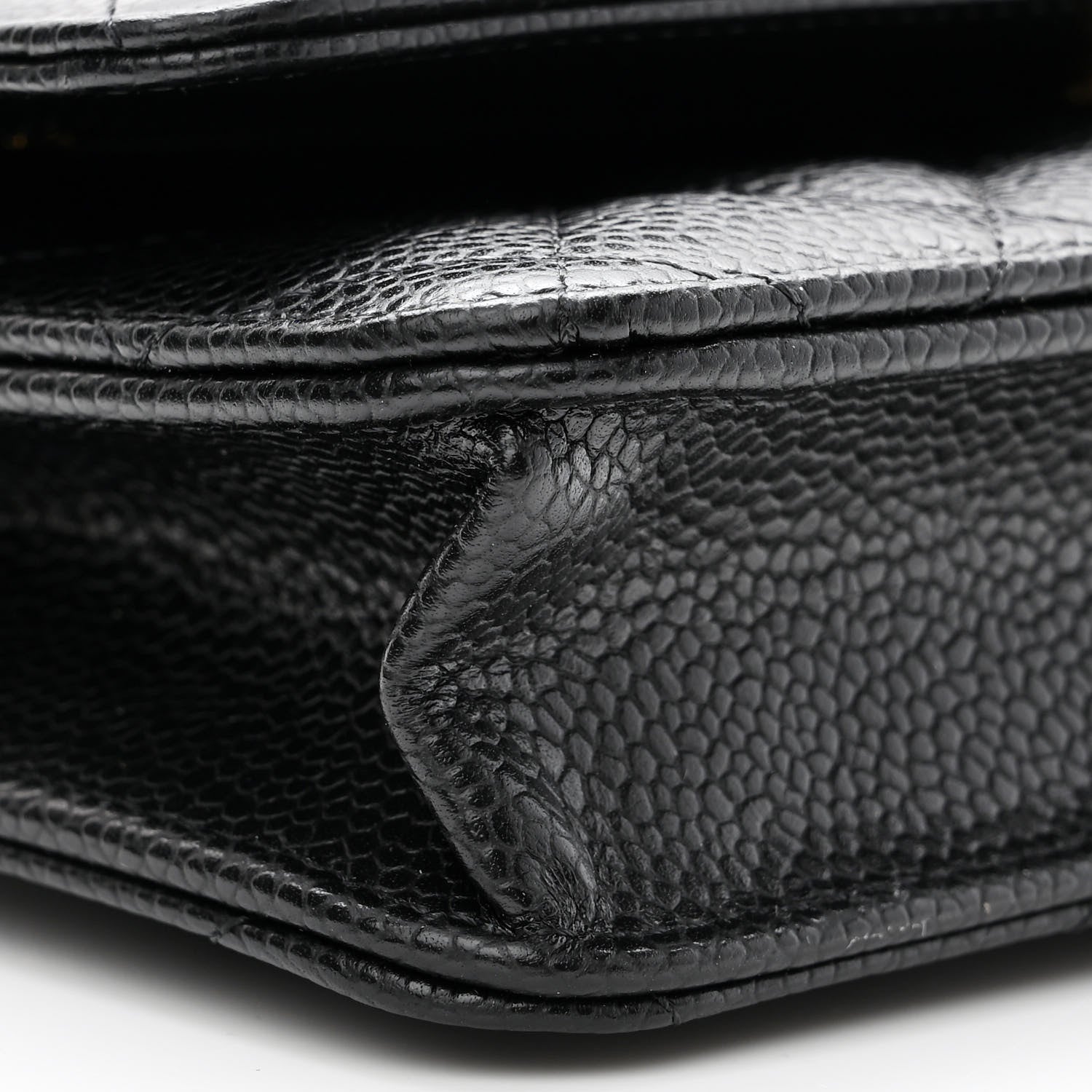 Chanel Caviar Quilted Wallet On Chain WOC Black 10 of 12