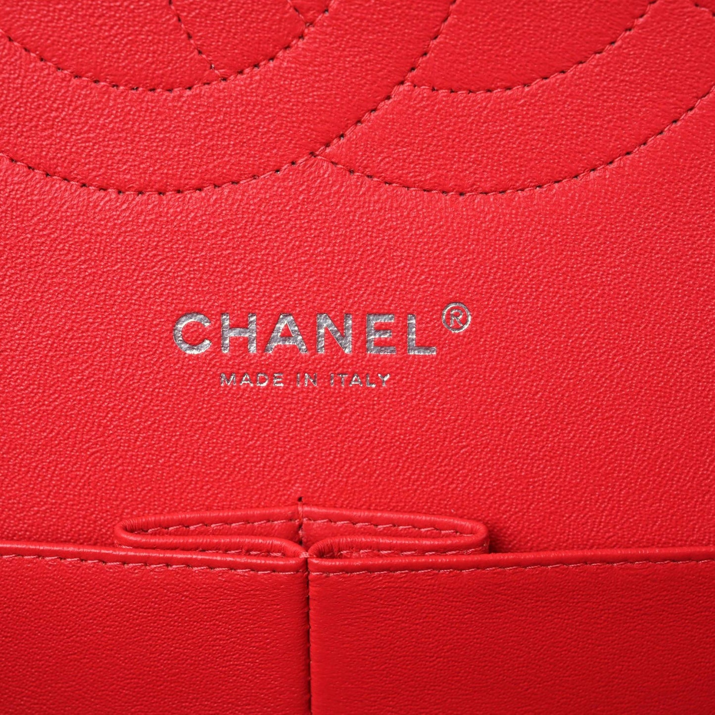 Patent Quilted Jumbo Double Flap Fuchsia