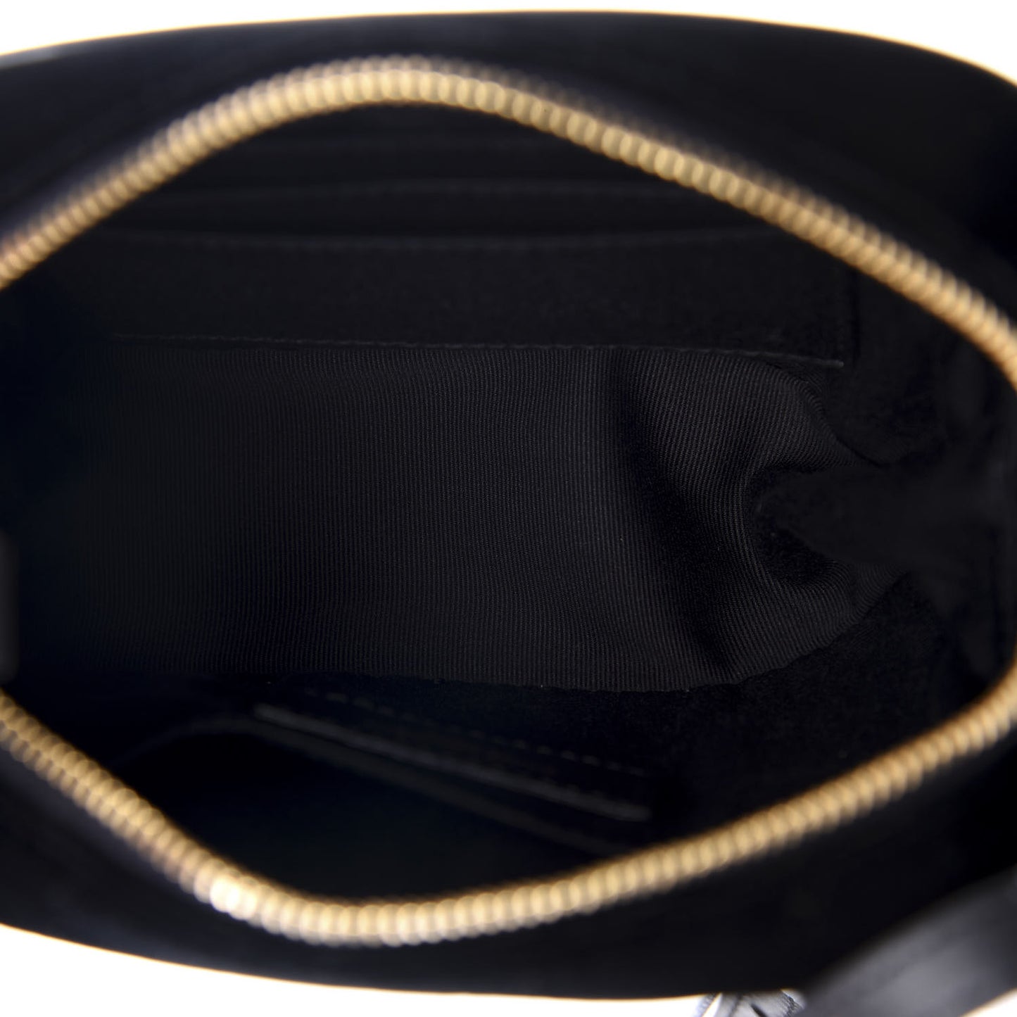 Velour Matelasse Monogram Lou Belt Bag Black