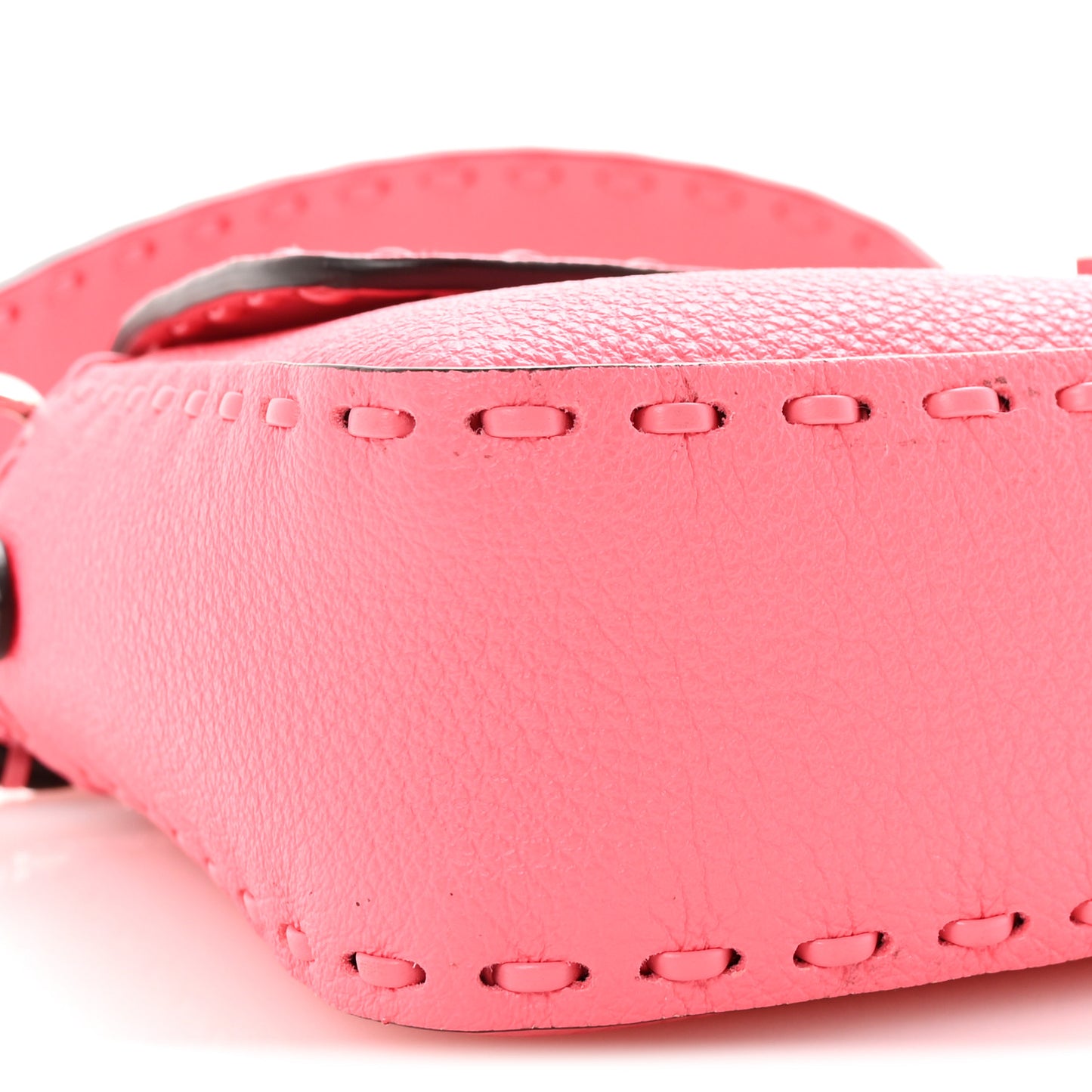 Cuoio Roma Sellerissima Nappa Sintetica Tape Stitch Baguette Pink Dalia