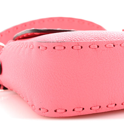 Fendi Cuoio Roma Sellerissima Nappa Sintetica Tape Stitch Baguette Pink Dalia 8 of 10
