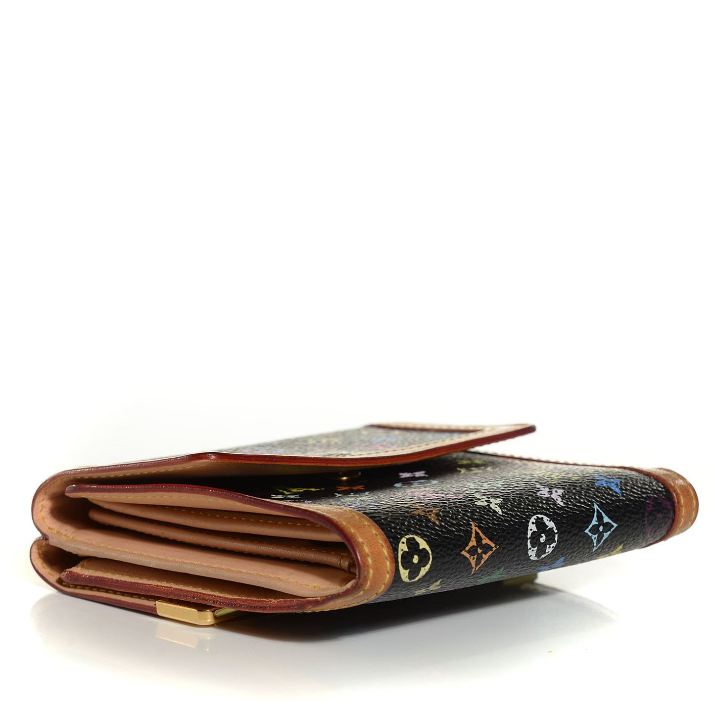 Monogram Multicolor Porte-Monnaie Billets Wallet Black