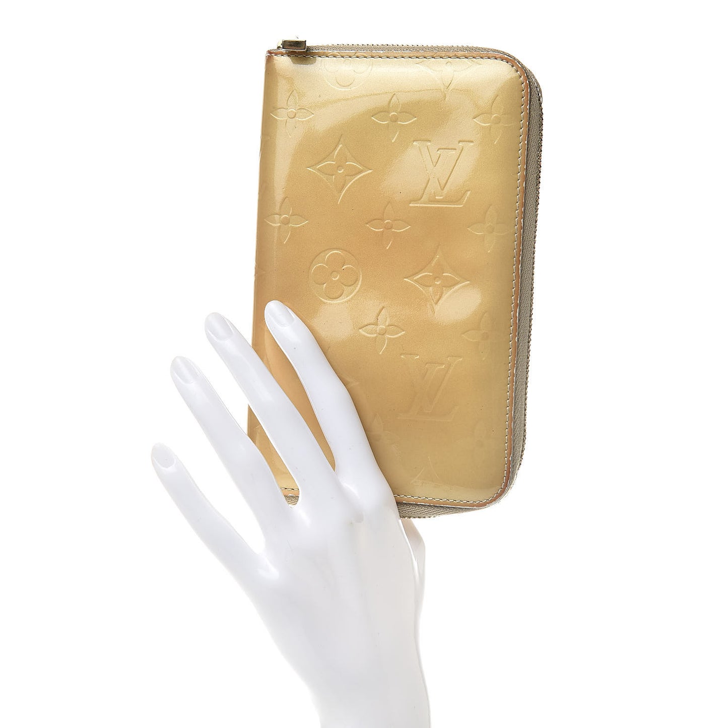 Vernis Zippy Compact Wallet Gold