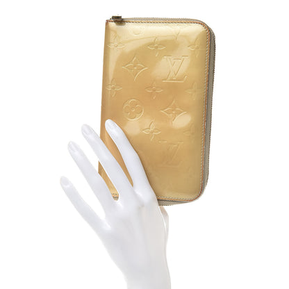 Louis Vuitton Vernis Zippy Compact Wallet Gold 2 of 18