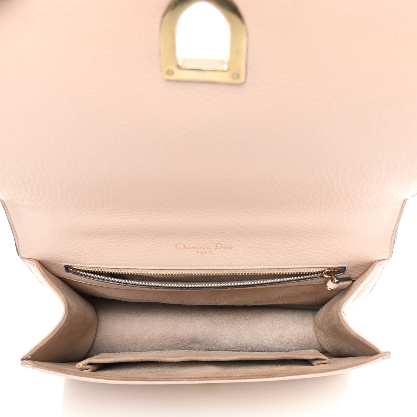 Grained Calfskin Medium Diorama Flap Bag Rose Poudre