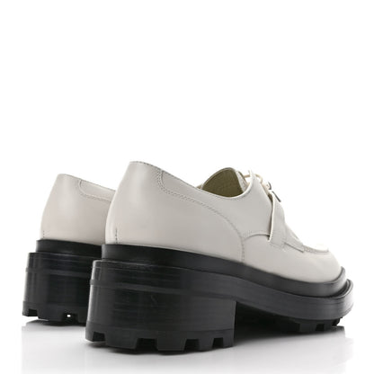 Hermes Glossed Calfskin First Derby 38 Beige Glaise 4 of 9