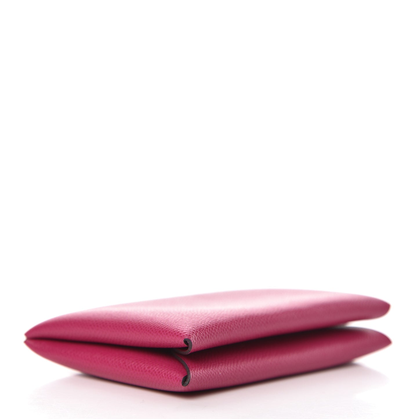 Grained Monsieur Calvi Card Case Rose Pourpe