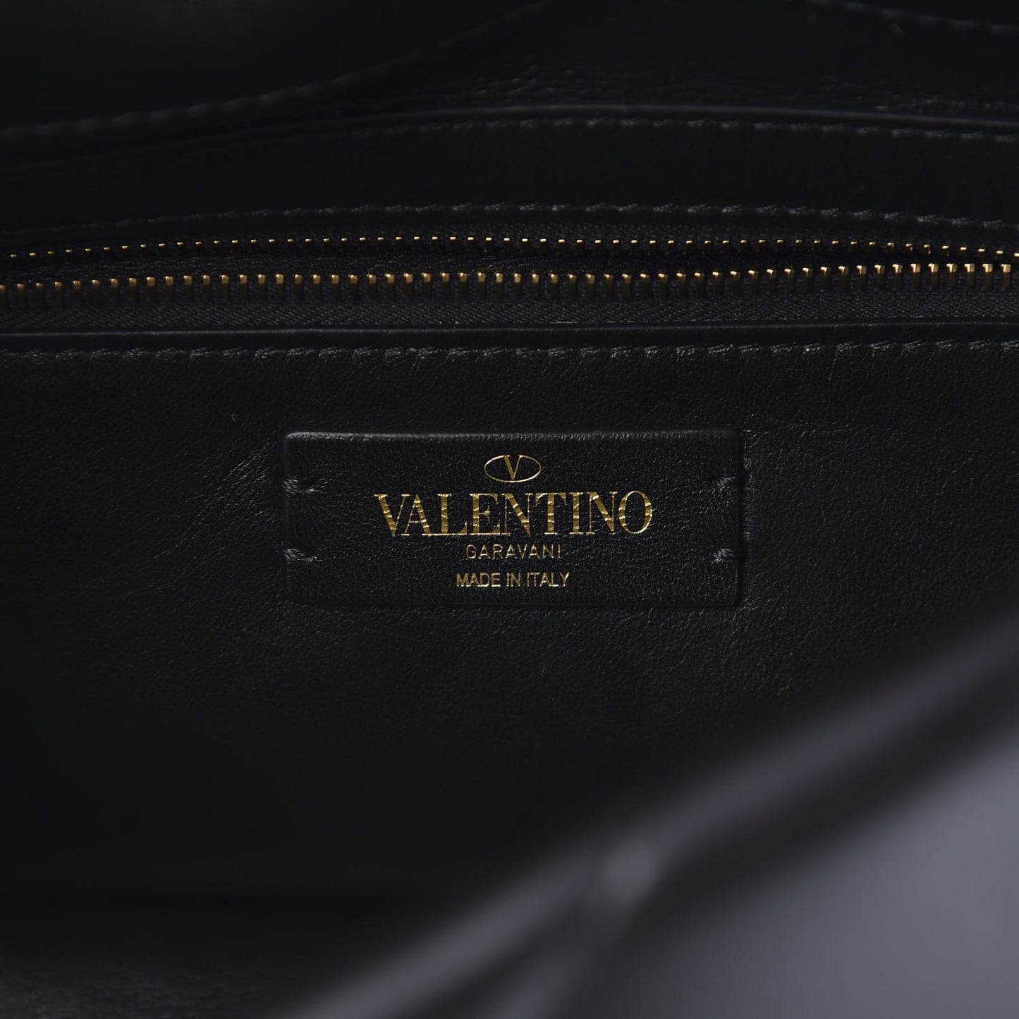 Nappa Large Roman Stud Shoulder Bag Black