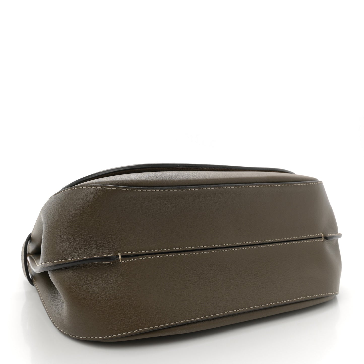Silky Calfskin Amberley Satchel Dark Palm